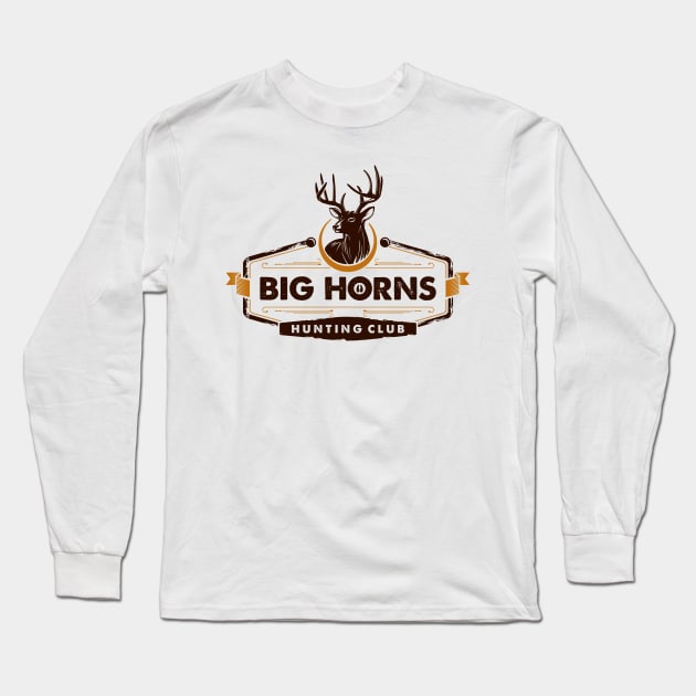 Deer Hunting Club Long Sleeve T-Shirt by michony